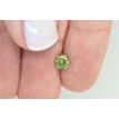 Round Shape Fancy Green Diamond 0.61 Carat I1
