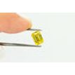 Loose Emerald Diamond Fancy Yellow 1.23 Carat SI1