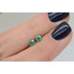 Round Cut Diamond Pair Fancy Green Color VS2 0.48 TCW