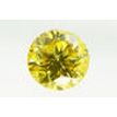 Round Cut Diamond Fancy Yellow Color SI1 1.08 Carat