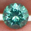 Loose Fancy Turquoise Round Diamond 0.70 Carat SI1