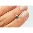 Round Shape Diamond Real Fancy Green Color Loose 0.66 Carat I1 Enhanced 5.52 MM
