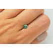 Round Shape Diamond Real Fancy Green Color Loose 0.66 Carat I1 Enhanced 5.52 MM