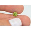 Round Cut Diamond Fancy Green 0.70 Carat SI1