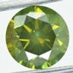 Loose Round Diamond Fancy Green 1.70 Carat VS2