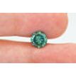 Loose Round Shape Diamond Fancy Green Color 1.42 Carat VS1 Certified Enhanced