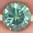 Round Cut Diamond Fancy Green Color VS2 2.17 Carat