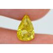 Pear Shape Diamond Fancy Yellow Color SI1 1.01 Carat 