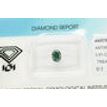 Oval Cut Diamond Fancy Green Blue 0.61 Carat SI2 IGI Certificate