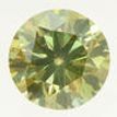 Round Cut Diamond Fancy Green 2.01 Carat SI1