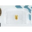 Pear Shape Diamond Fancy Yellow Brown Color 0.57 Carat VS1 Certificate