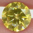 Round Cut Diamond Fancy Yellow 1.01 Carat SI1