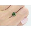 Round Shape Diamond Fancy Green Color 2.01 Carat VS2