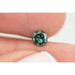 Loose Green Diamond Round Shaped Fancy Color 0.56 Carat SI1 Enhanced Certified