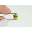 Round Cut Diamond Fancy Yellow Color 1.51 Carat VS1