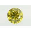 Round Cut Diamond Fancy Yellow Color 1.51 Carat VS1
