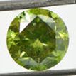Round Green Diamond 2.01 Carat SI2 7.74X7.68 MM
