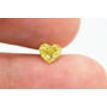 Loose Heart Diamond Fancy Yellow 0.76 Carat VS2