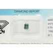 Radiant Diamond Fancy Green Blue Color SI1 0.70 Carat IGI Certified