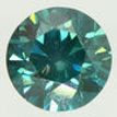 Round Shape Diamond Fancy Green Color VS2 1.26 Carat