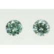 Round Diamond Pair Fancy Turquoise VS1 0.56 TCW