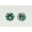 Round Diamond Pair Fancy Turquoise VS1 0.56 TCW