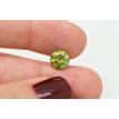 Round Diamond Fancy Green Color 2.14 Carat SI1