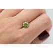 Round Diamond Fancy Green Color 2.14 Carat SI1