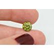 Round Diamond Fancy Green Color 2.14 Carat SI1
