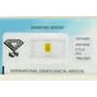 Radiant Cut Diamond Fancy Yellow Color VS2 0.72 Carat IGI Certificate