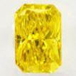 Radiant Cut Diamond Fancy Yellow Color VS2 0.72 Carat IGI Certificate