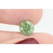 Round Cut Diamond Fancy Green Color 2.50 Carat SI1