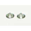 Round Diamond Matching Pair Fancy Green VS2 0.69 TCW