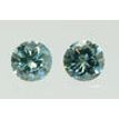 Round Diamond Pair Fancy Green  VS1 0.50 TCW