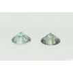 Round Diamond Pair Fancy Green  VS1 0.50 TCW
