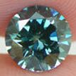 Round Cut Diamond Green Color VS2 1.61 Carat