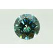 Round Cut Diamond Green Color VS2 1.61 Carat