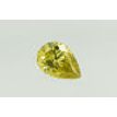Pear Shape Diamond Fancy Yellow Color 0.76 Carat VVS2 Certified