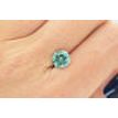 Round Diamond Fancy Green Color 2.01 Carat SI1