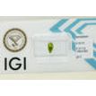 Pear Shape Diamond Fancy Green 0.52 Carat SI2 IGI Certificate