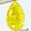 Pear Shape Diamond Fancy Yellow Color 0.51 Carat VS2