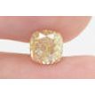 Cushion Cut Diamond Natural Fancy Brownish Yellow GIA Certified 1.51 Carat SI1