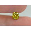 Cushion Shape Diamond Fancy Yellow Loose Enhanced 1.04 Carat SI2 IGI Certificate