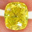 Cushion Cut Diamond Fancy Yellow Color 1.10 Carat SI2