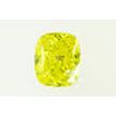 Cushion Cut Diamond Fancy Yellow Color 1.10 Carat SI2