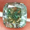 Cushion Cut Diamond Fancy Green Color 1.33 Carat SI2 