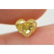 Yellow Heart Shape Diamond 0.71 Carat SI1 Certified