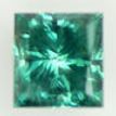 Loose Fancy Greenish Blue Princess Diamond 1.72 Carat SI1