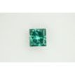 Loose Fancy Greenish Blue Princess Diamond 1.72 Carat SI1