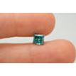 Loose Fancy Greenish Blue Princess Diamond 1.72 Carat SI1